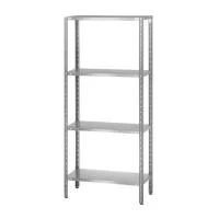 Стеллаж полочный СПЛн «Norma Inox» 2000x800x500 со сплошной полкой (нерж.сталь)